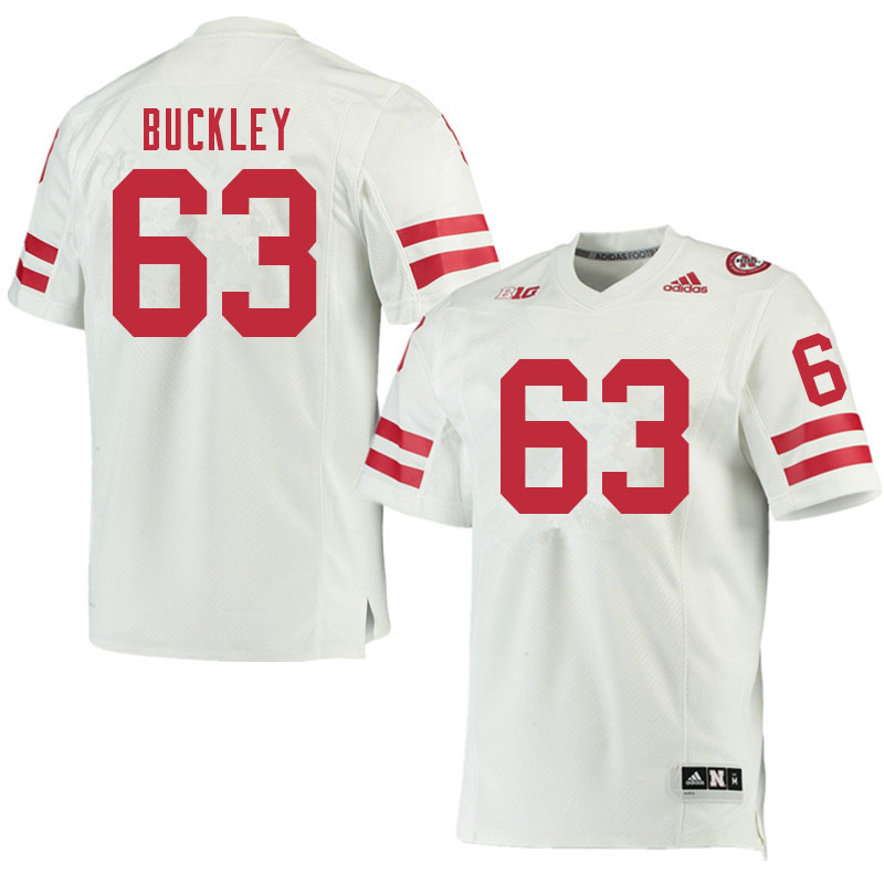 Men #63 Ru'Quan Buckley Nebraska Cornhuskers College Football Jerseys Sale-White - Click Image to Close